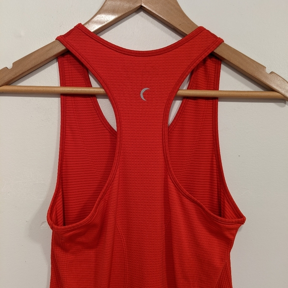 Zyia Active Copper Charged Seamless Racerback Performance Stretch Tank Top Red S - Picture 8 of 13